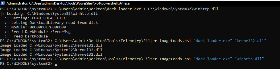 DarkLoadLibrary POC