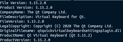 Screenshot demonstrating the manifest of a benign binary.