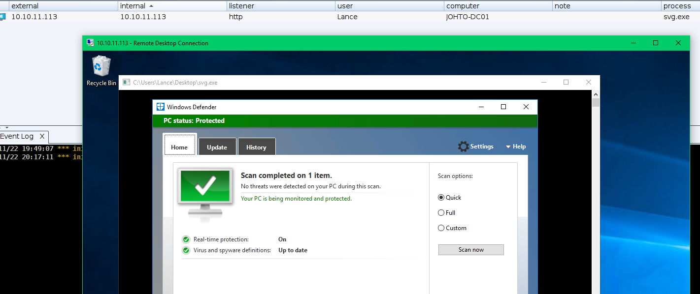 SVG vs. Windows Defender